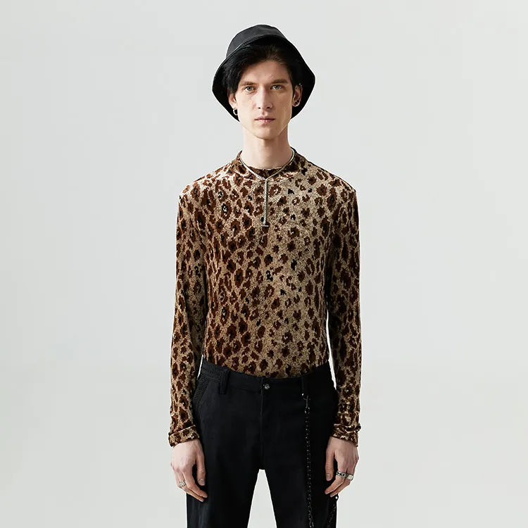 DAVID NAMAN T-Shirt Men's Leopard-4