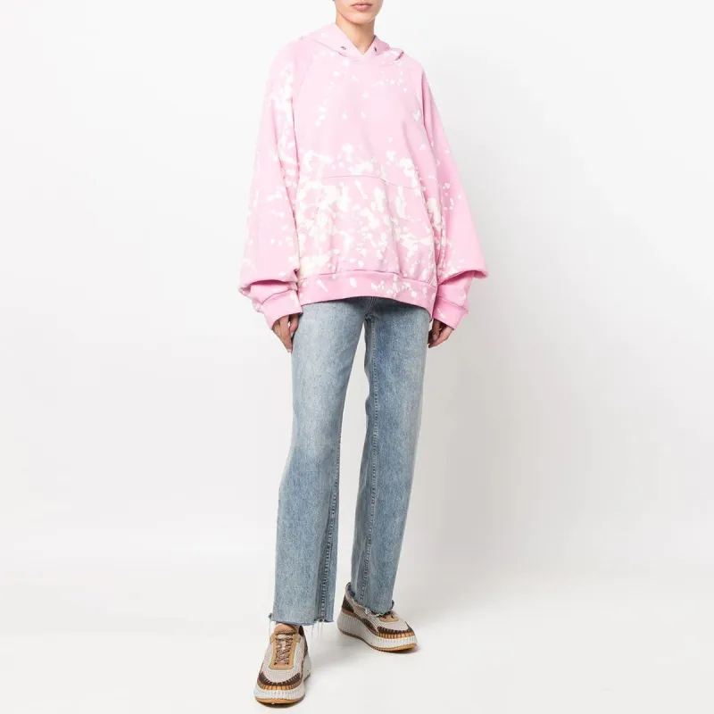 Liberal Youth Ministry Bleach splash Cotton Hoodie-8