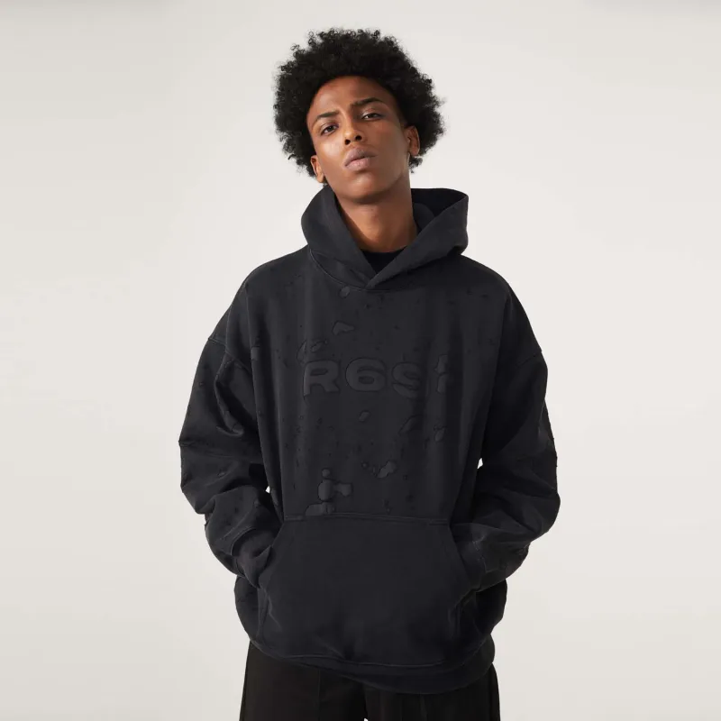 R69 Hooded Loose Fit Sweatshirt Unisex-2