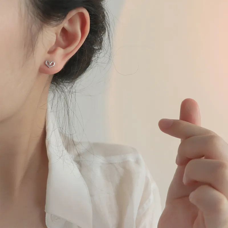 PIARA Stud Earrings Women's Silver-2