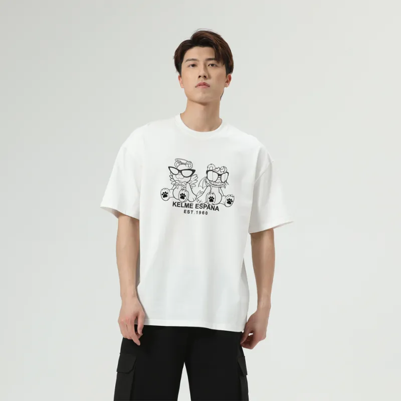 KELME Drop Shoulder Sleeve T-Shirt Unisex-4
