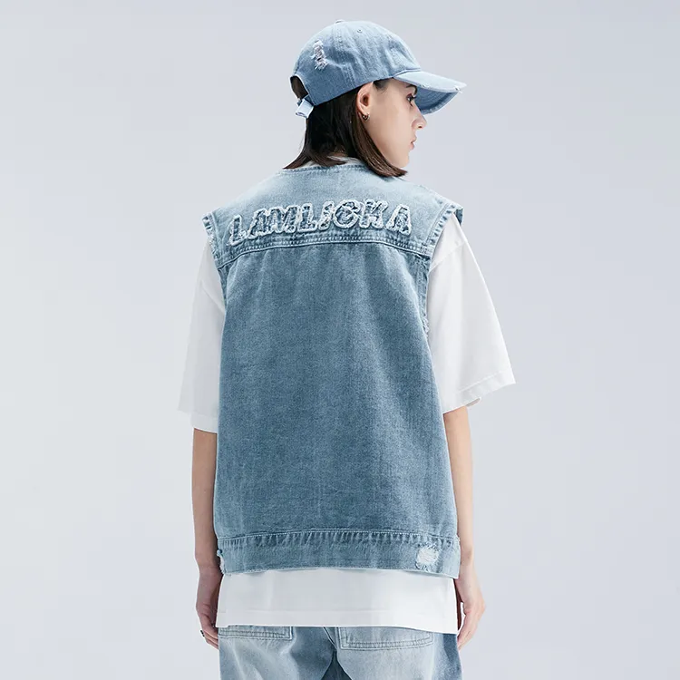 LAMLICKA Vests Unisex Blue-5