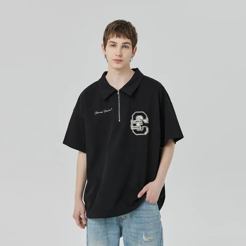 CLIMAX VISION Polo Shirts Unisex Black-3