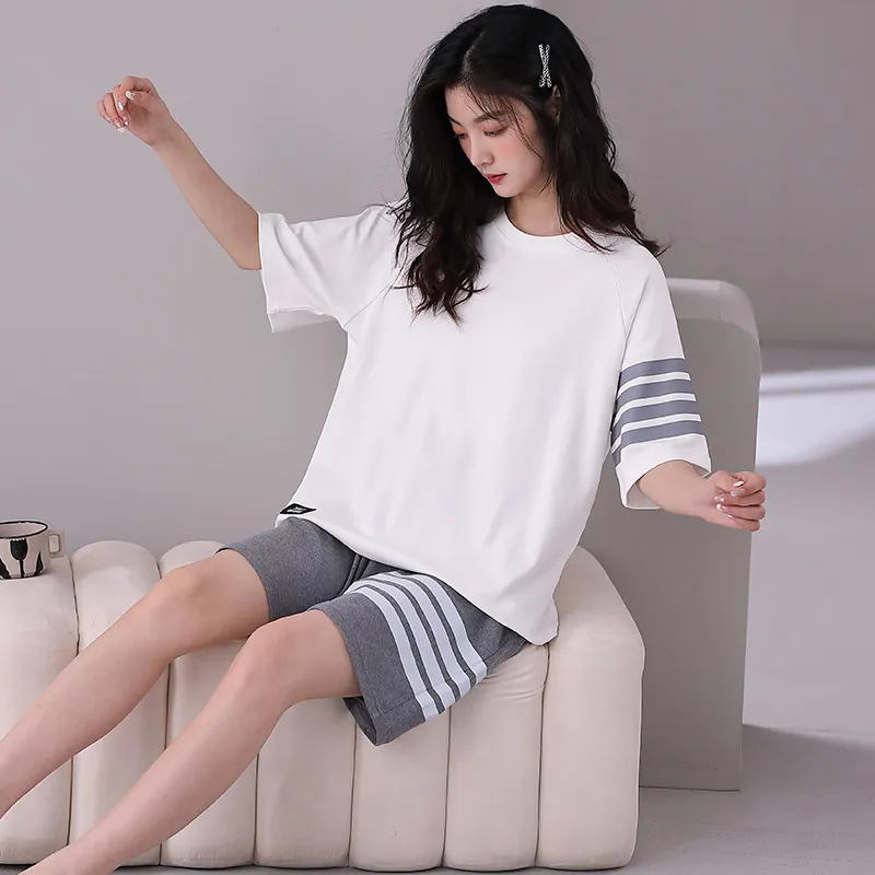 XUANZHITING Pajama Set Women's Practical Box White-5