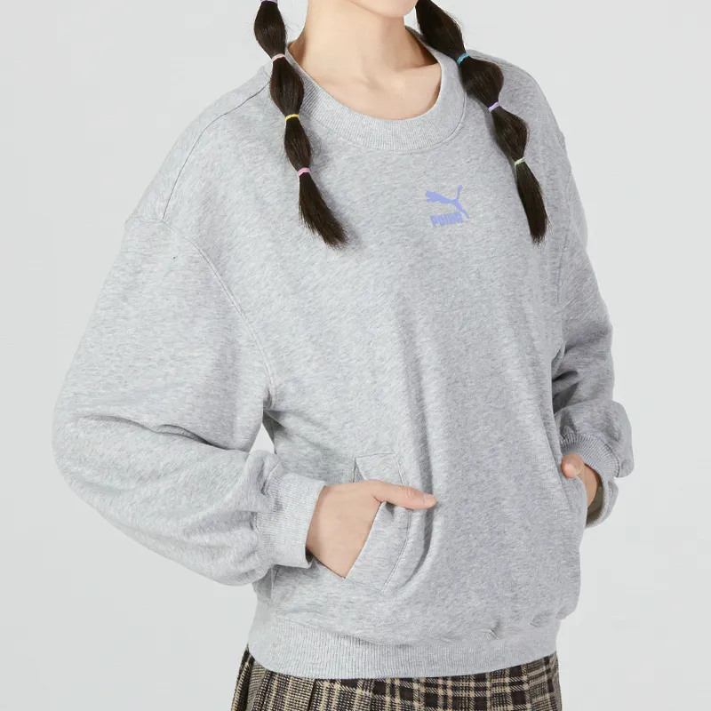PUMA Sweatshirt Women's Slate Gray-3