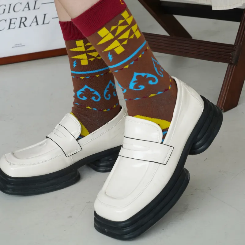 TOOCI Unisex Mid Calf Socks-4