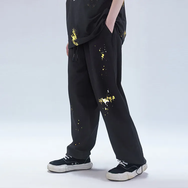LAMLICKA Casual Pants Unisex Black-7