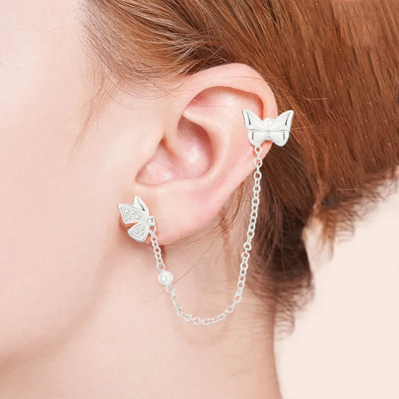 PIARA Clip On Earrings Women's Silver-2