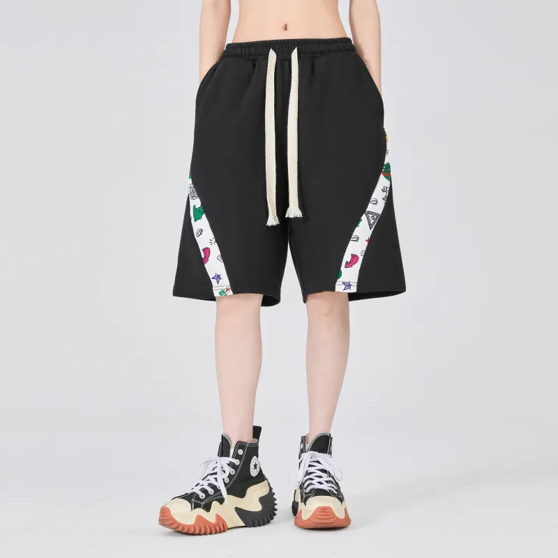 Pepe The Frog Casual Shorts Unisex Black-2
