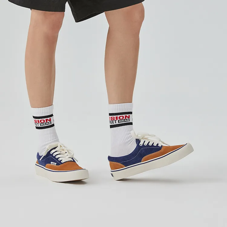 Vision Street Wear Trainers Plus Low Top Skateboard Shoes Unisex Navy Blue-6