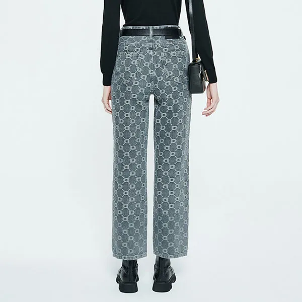 DKNY FW22 Straight Jeans Women's Gray-3