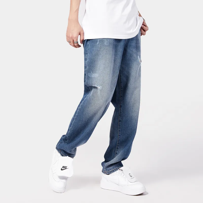 GUKUUL Straight Jeans Unisex Blue-6