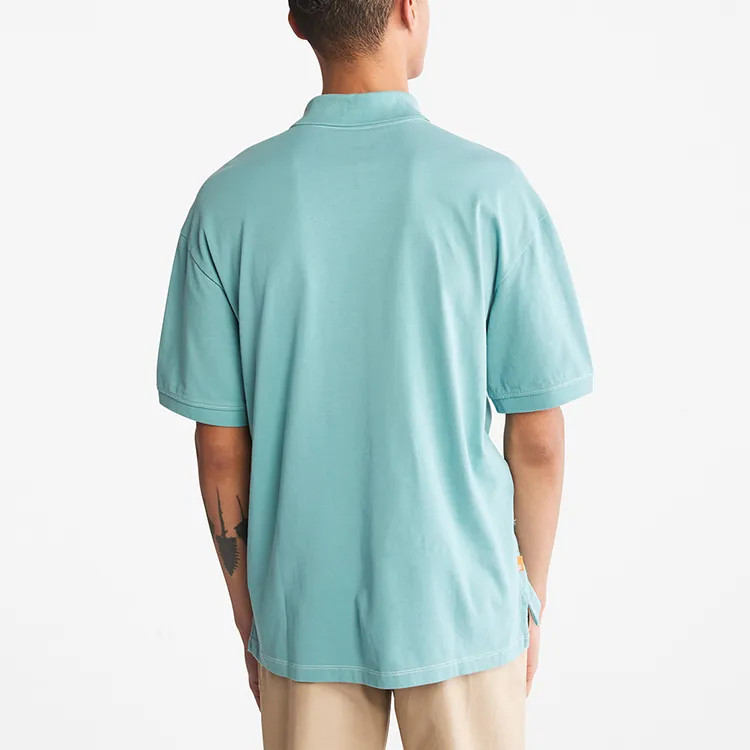 Timberland Polo Shirt Men's Ore Blue-5