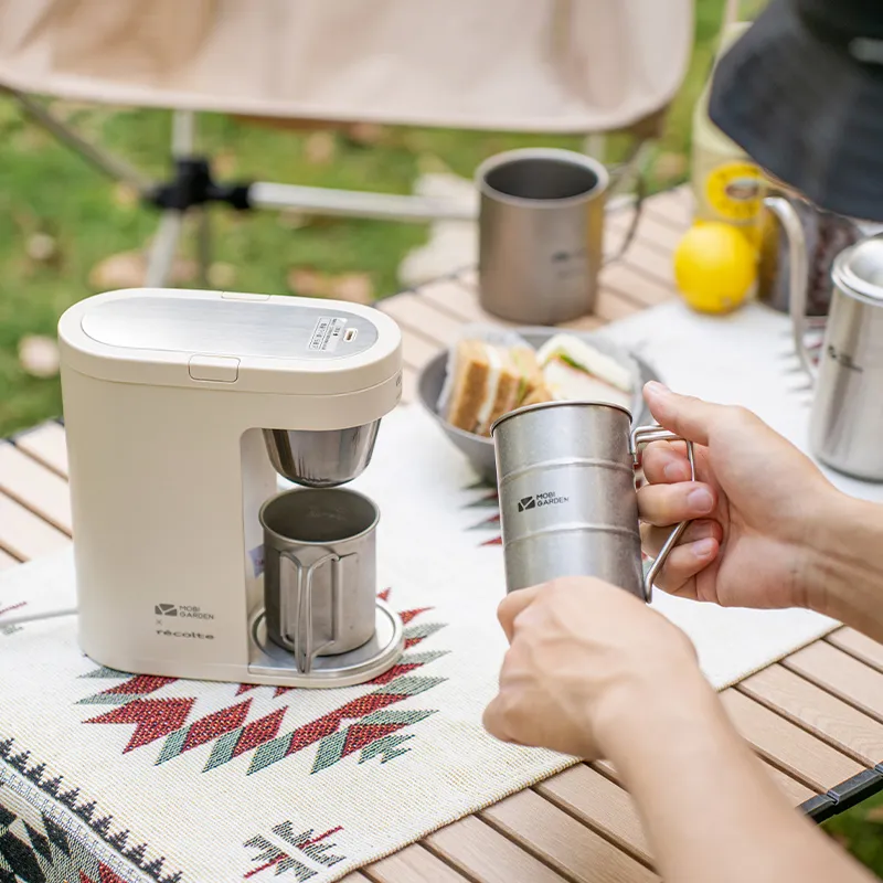 MOBI GARDEN x Recolte Outdoor Water Equipment 200ml Camping Household Stainless Steel Pp-1