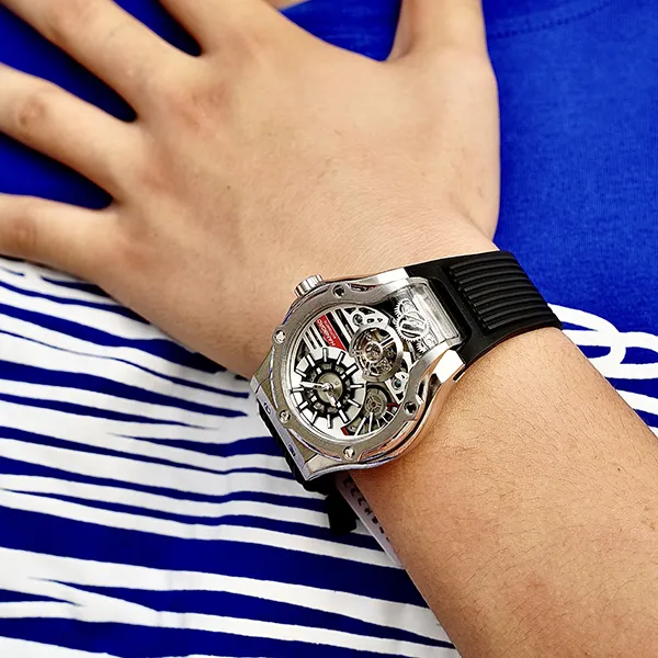 HANBORO Monster Series Automatic Mechanical Movement Watch Men's Watches Cut-Out Dial HBR995-BH-4