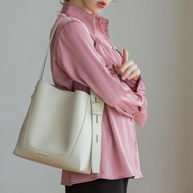 VENOF Cow Leather Tote Bag, Shopping Bag, Bucket Bag, Shoulder Bag Regular Women's Multicolor-36
