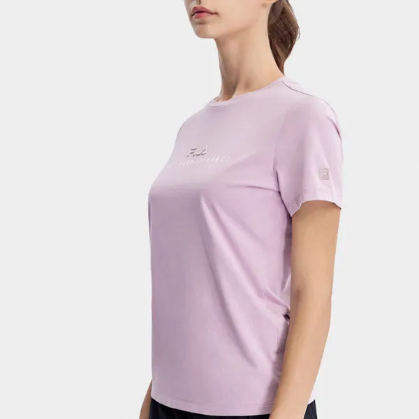 FILA Set-in Sleeve T-Shirt Women's Mountain Berry Pink-2