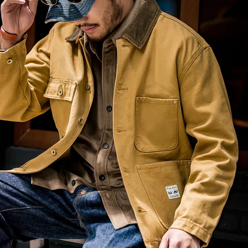 MADEN Jacket Men's Ginger Yellow-3