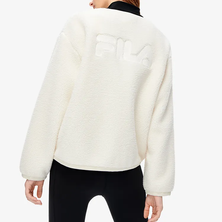 FILA Velvet Jackets Women's Cloud White-4