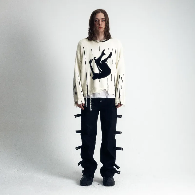 Createexploreexpandconquer Intarsia knit Logo Sweater-2