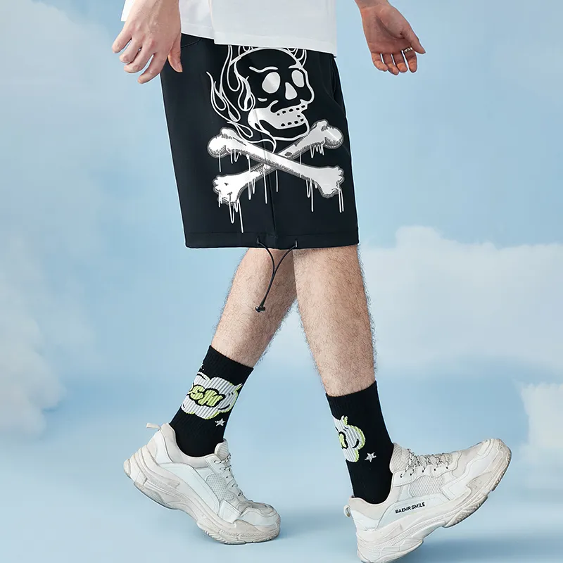 SANSYAS Casual Shorts Unisex Black-5