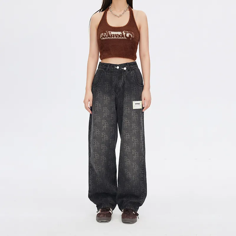 FPMZ Straight Jeans Unisex Black-2