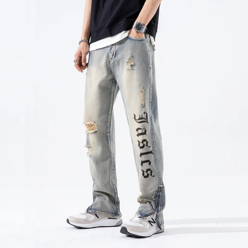 Jaslcs Straight Jeans Fall Unisex Nostalgic Blue-3