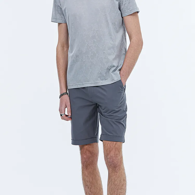 DAVID NAMAN Casual Shorts Men Gray-5