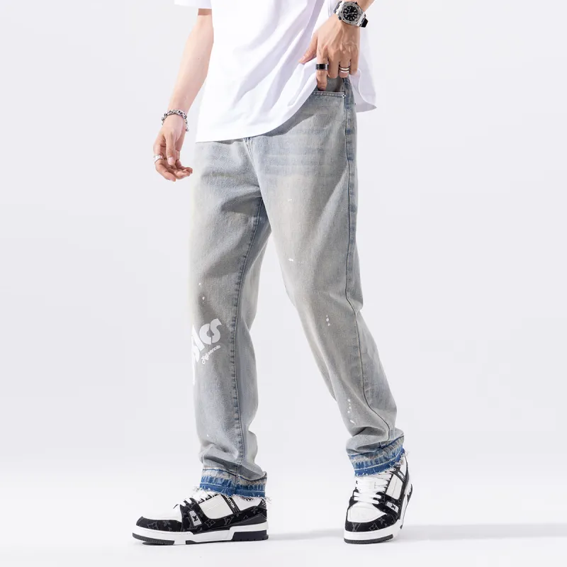 Jaslcs Jeans Men Vintage Blue-4