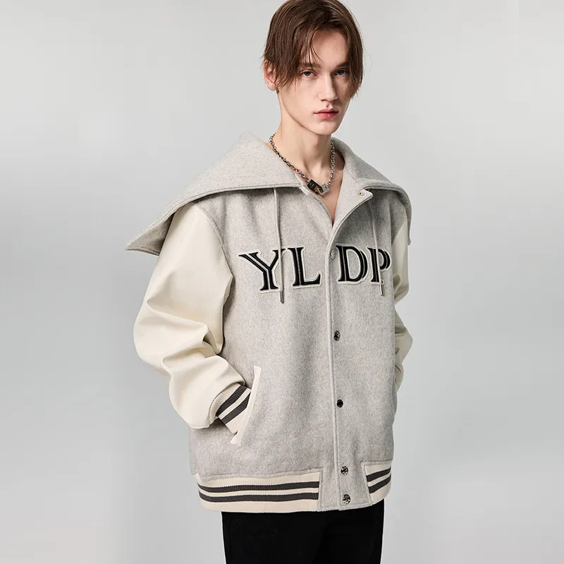 YLDP Baseball Jerseys Unisex Light Gray-5