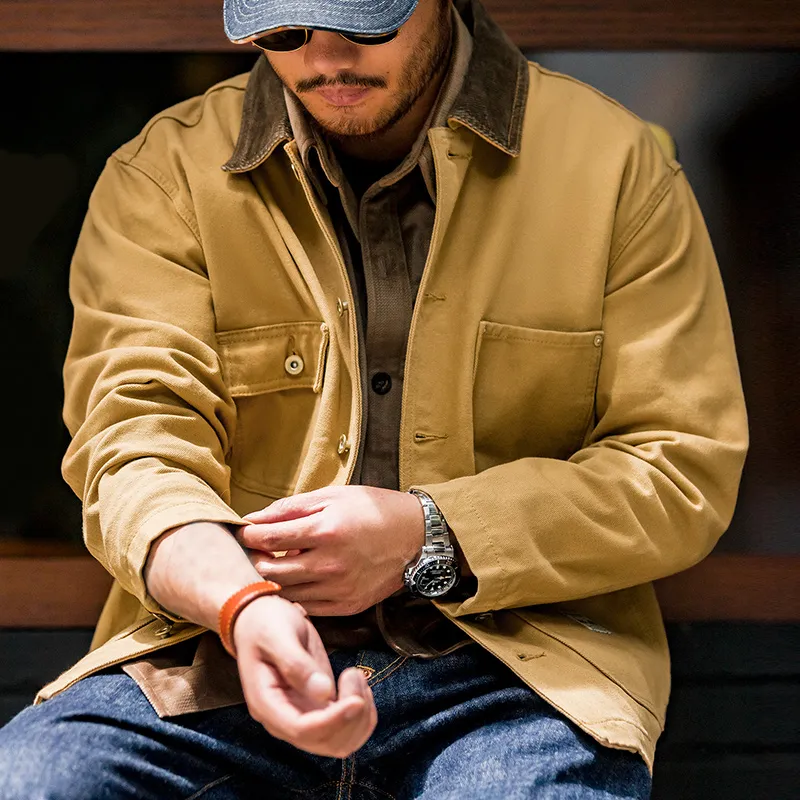 MADEN Jacket Men's Ginger Yellow-2