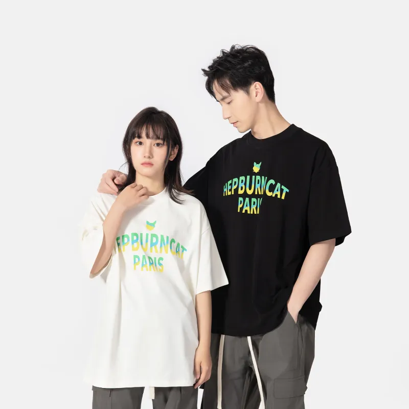 Hepburn Cat T-Shirts Unisex-4