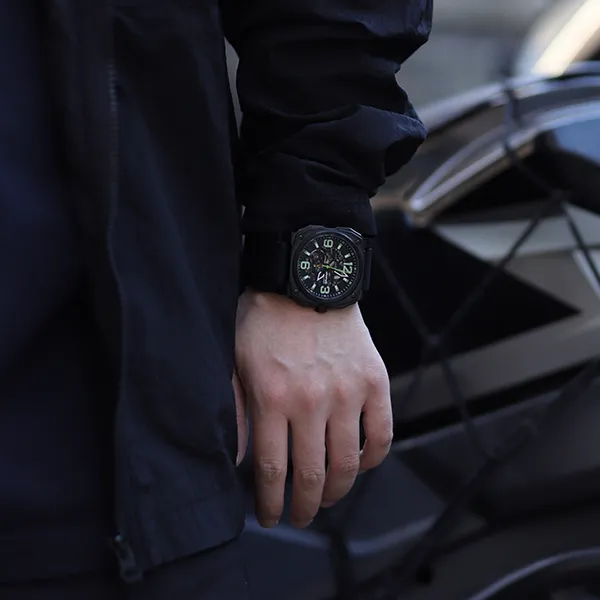 INFANTRY Eagle Thunder Avant Garde Collection Mechanical Movement Watch Men's Watches Cut Out Dial-3