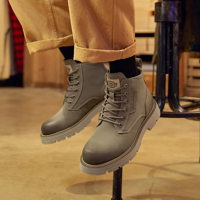Dickies Martin Boots Men Khaki-7