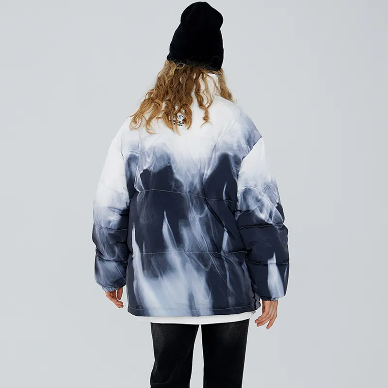 ICONS Lab Puffer Jackets Unisex Gradient White-3