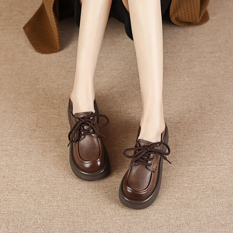 OCCAMAN Platform Shoes Women's Black-12
