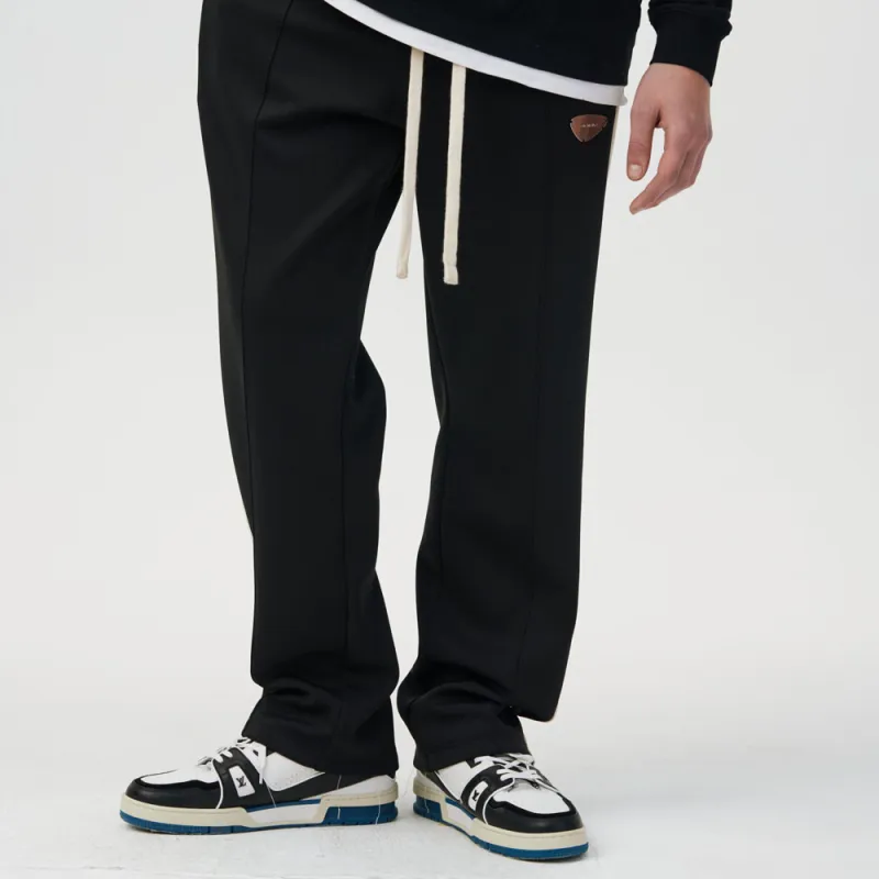 FPA Straight Moderate Casual Pants Unisex Black-2