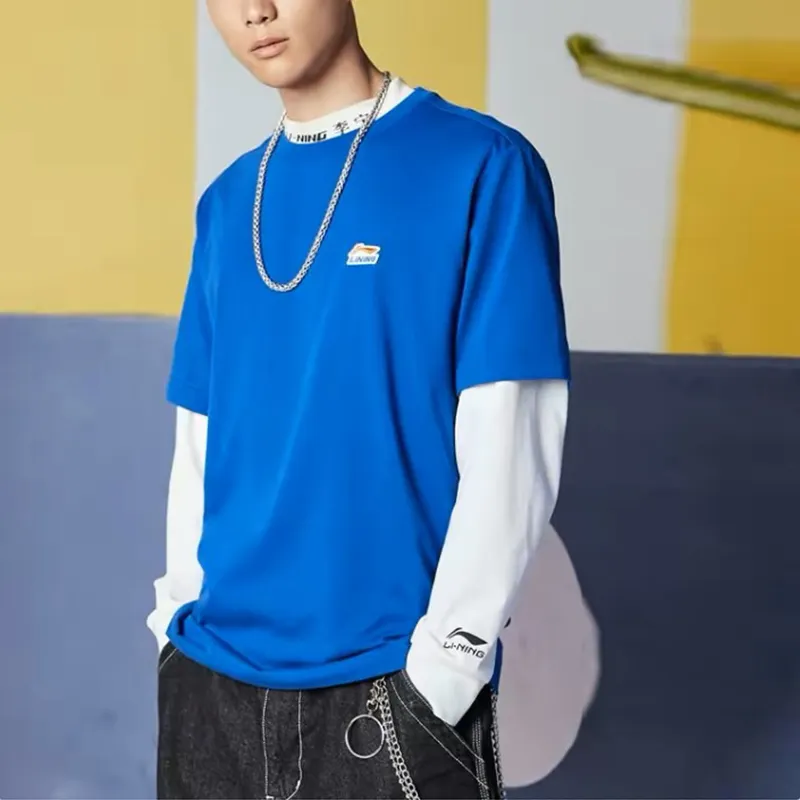 LiNing T Shirt Men's Royal Blue-2