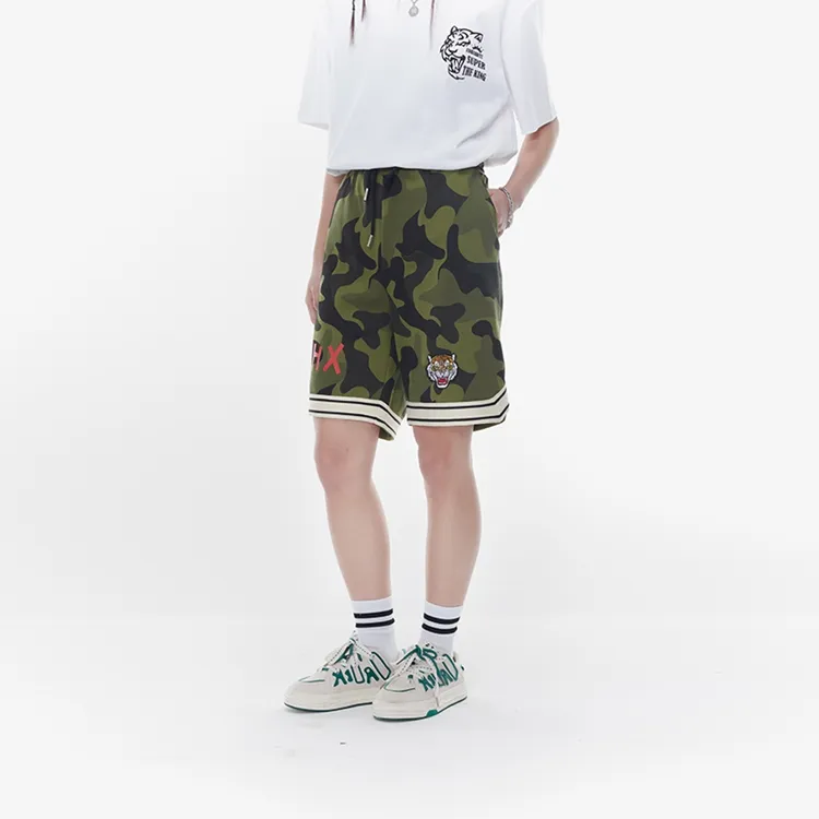 ED HARDY X Casual Shorts Unisex Army Green-4