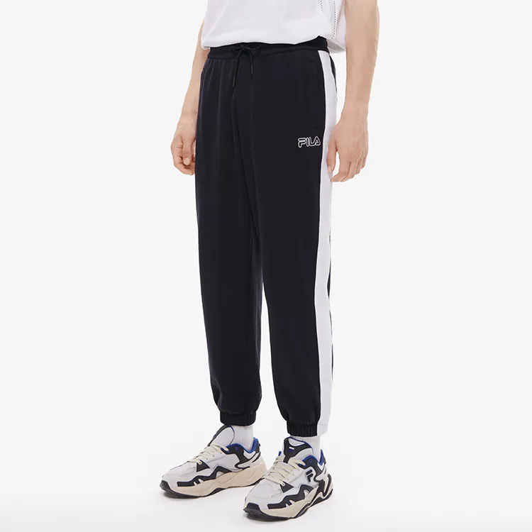 FILA FUSION Knitted Sports Pants Men's Pitch Black-3