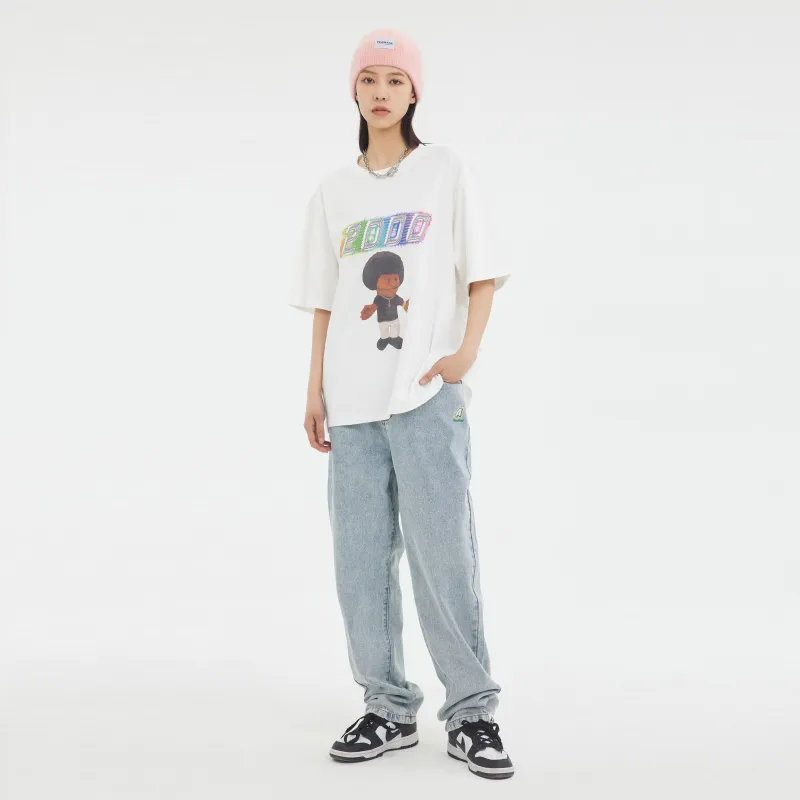 AMONSTER Straight Thin Jeans Unisex-2
