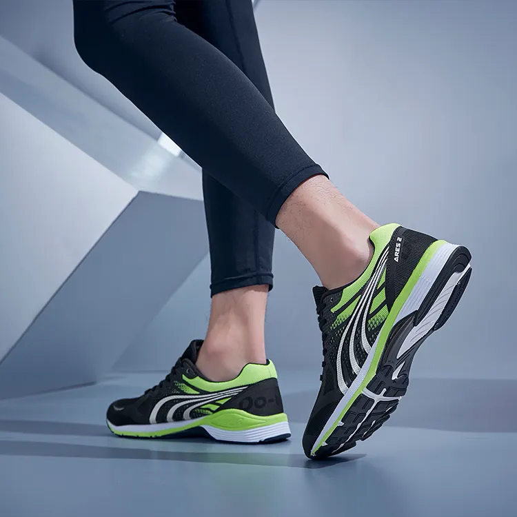 DO-WIN Warlord Ii Breathable Low-Top Running Shoes Unisex Green Black-6