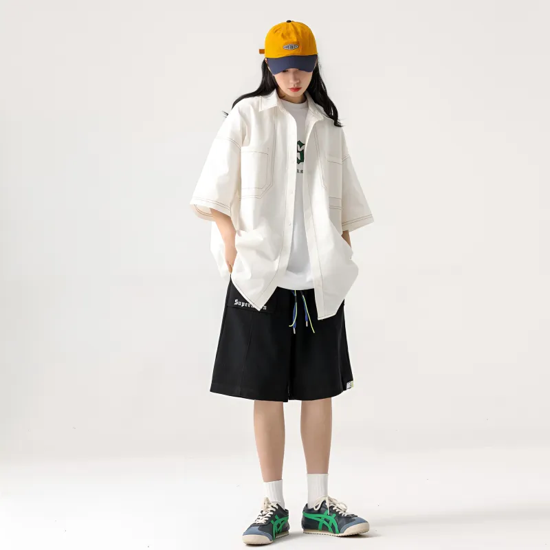 SUPERMOON Loose Fit Shorts Unisex-3