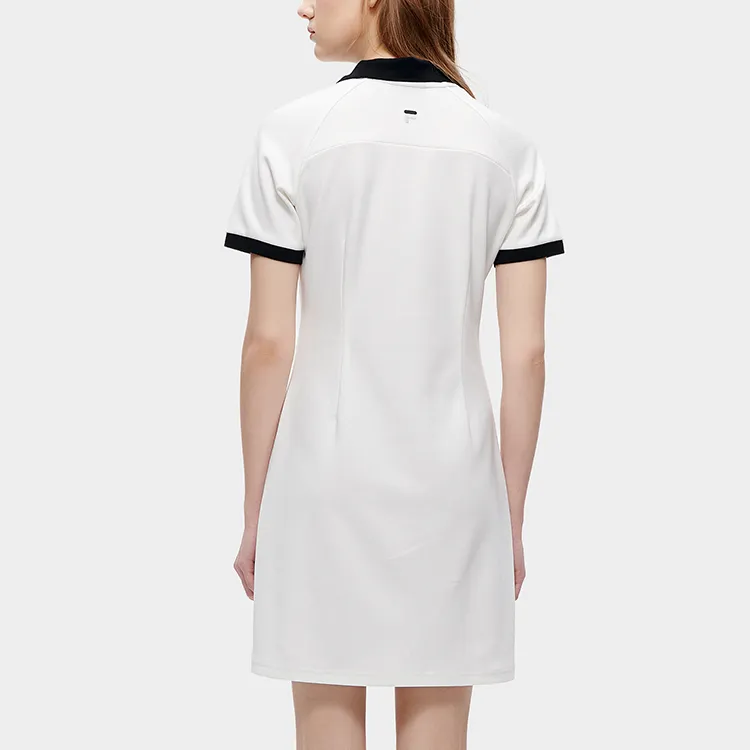 FILA FUSION Short Sleeved Dresses Women's Cloud White-4