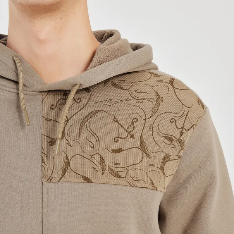 Erke Sweatshirts Men Latte Brown-5