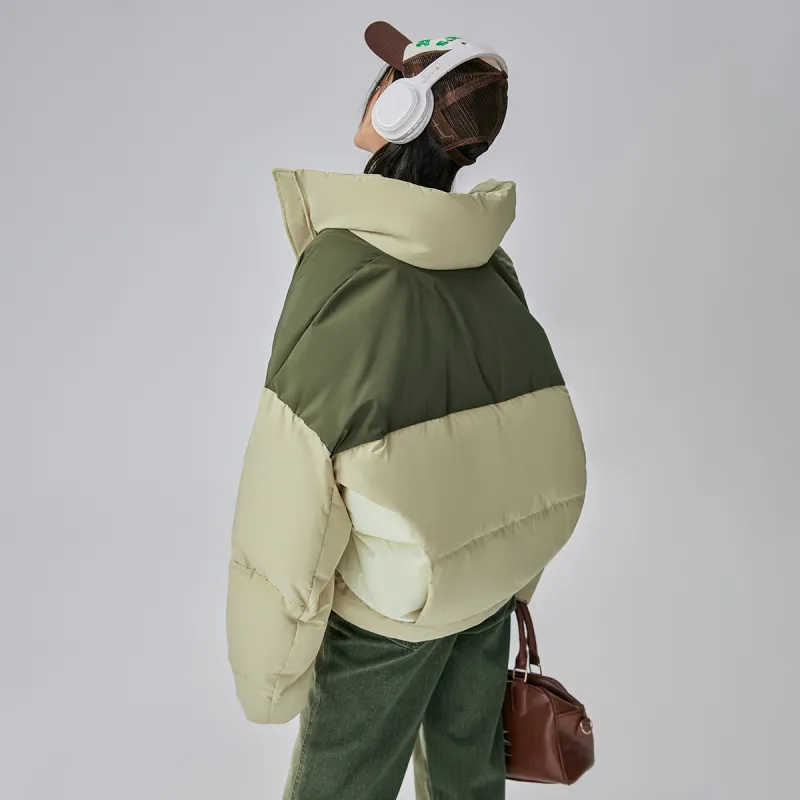 EPTISON WOMAN Stand Collar Loose Fit Down Jacket Women's-2