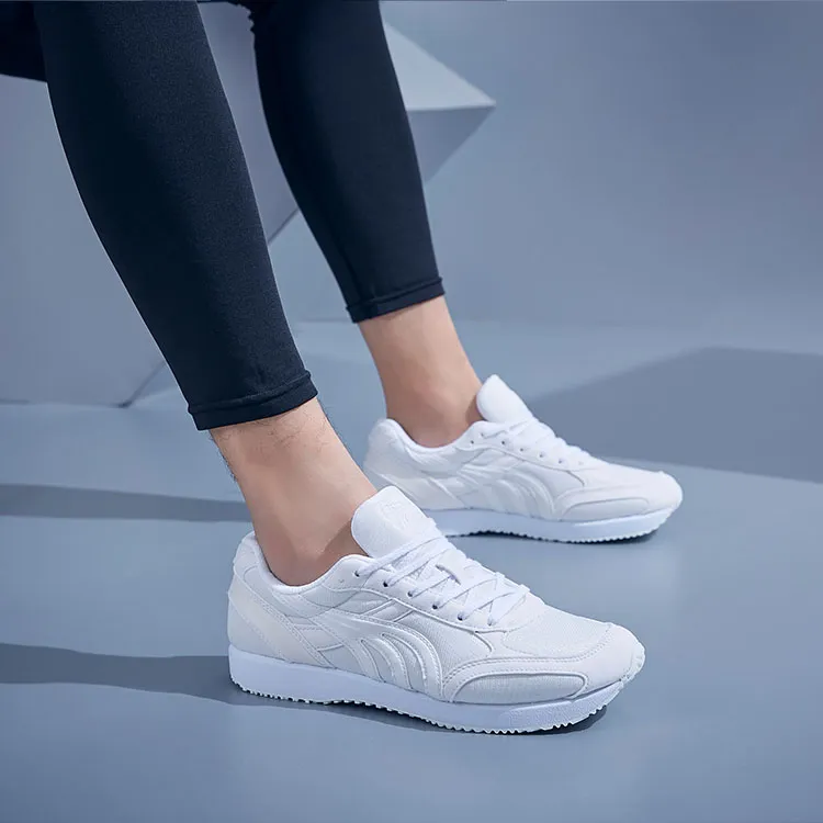 DO WIN Shock Absorbers Slip Resistant, Abrasion Resistant, Breathable Low Top Running Shoes Unisex White-7