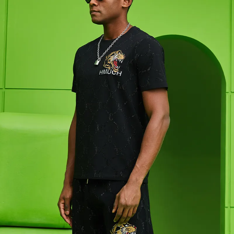 TCH T Shirts Unisex Black With Black Logo-4