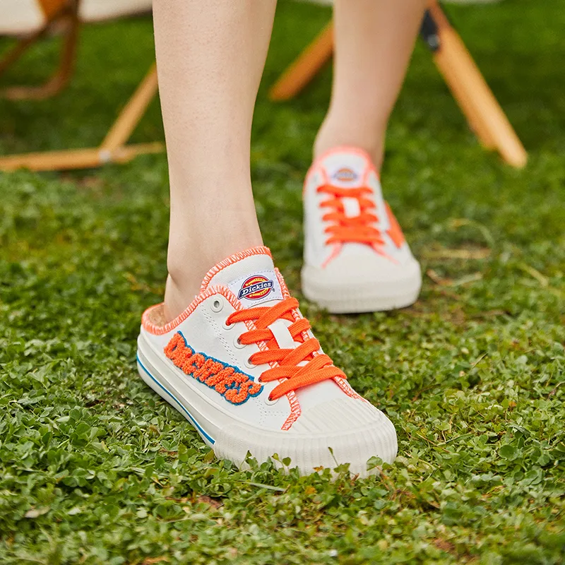 Dickies Breathable Low Top Canvas Shoes Women's White-5