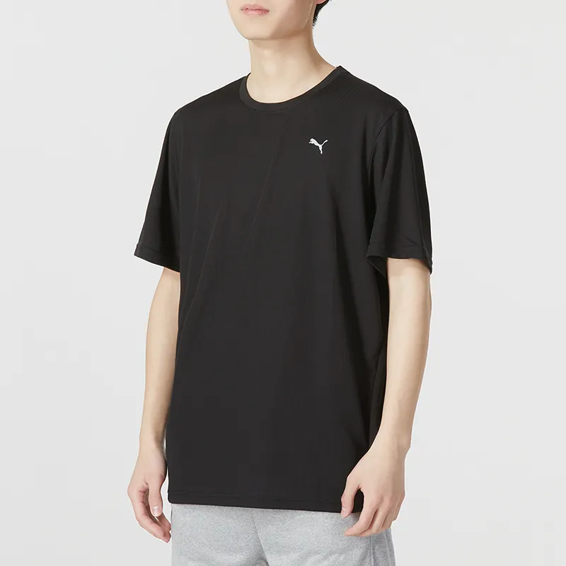 PUMA Drop Shoulder Sleeve T-Shirt Men's Black-4